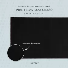 Mousepad Acteck Vibe Flow Max Mt480 Base Antiderrapante Si, Descansa Muñecas No, Color Gris