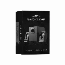 Bocinas Acteck Con Subwoofer Elant Act As470, Alambrico, 3.5 Mm, 6w Rms, Negro Dano Fisico Leve