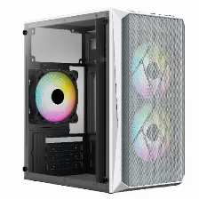 Gabinete Acteck Doom Gi630 Micro Tower, Pc, Soporta Micro Atx, Mini-atx, Fuente De Alimentación 500 W, Color Blanco, Ventana Lateral Si, Fuente De Alimentación Si, 1 X Usb 3.2, 1 X Usb 2.0