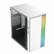 Gabinete Acteck Fusion Ii Gi440 Micro Tower, Pc, Soporta Micro Atx, Mini-itx, Fuente De Alimentación 500 W, Color Blanco, Ventana Lateral Si, Iluminación Si, Fuente De Alimentación Si, 1 X Usb 3.2,...