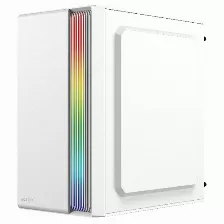 Gabinete Acteck Fusion Ii Gi440 Micro Tower, Pc, Soporta Micro Atx, Mini-itx, Fuente De Alimentación 500 W, Color Blanco, Ventana Lateral Si, Iluminación Si, Fuente De Alimentación Si, 1 X Usb 3.2,...