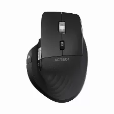 Mouse Ergonomico Acteck Virtuos Pro Mi780 Inalambrico, Bluetooth/usb-c, 8 Botones, 3200dpi, Negro
