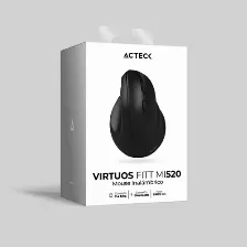 Mouse Vertical Acteck Virtuos Fitt Mi520 Ergonomico, Inalambrico, 2400dpi, 6 Botones, Negro