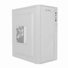 Gabinete Acteck Kioto Gc220f Mini Tower, Pc, Soporta Micro Atx, Mini-atx, Fuente De Alimentación 500 W, 4 Ranuras De Expansión, Color Blanco, Fuente De Alimentación Si, 0 X Usb 3.2, 2 X Usb 2.0