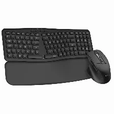 Kit De Teclado Y Mouse Acteck Mk650 Inalambrico, Ergonomico, Usb, Negro