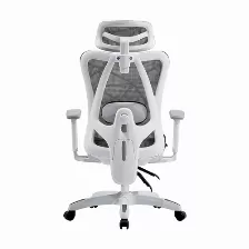 Silla Gamer Acteck Floe Plus Ec727 Reposa-brazos Si, Material Red, Nylon, Polipropileno, Color Gris, Blanco