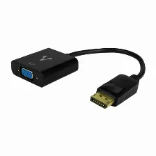 Adaptador Vorago Adp-301 Display Port A Vga, Full Hd, Flexible, Negro