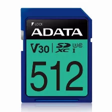 Memoria Sd Adata Premier Pro Sdxc, 512 Gb, Velocidad 100 Mb/s, Clase 10