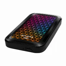 Unidad De Estado Solido Externo Ssd Adata 1tb Ase770g Rgb, Lectura 1000 Mb/s, Escritura 800 Mb/s, Usb 3.1