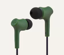 Audífonos Hune At-acc-au-048-bos Intra Auditivo Para Llamadas/música, Micrófono En Línea, Conectividad Alámbrico, Conector De 3.5 Mm Si, Color Verde