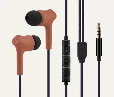 Audífonos Hune Is Intra Auditivo Para Llamadas/música, Micrófono En Línea, Conectividad Alámbrico, Conector De 3.5 Mm Si, Color Café