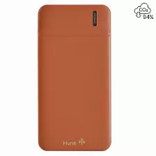 Power Bank Hune At-pob-pb-051 10000 Mah, Universal, Fuente De Carga Usb, Color Durazno