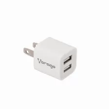 Cargador Vorago Au-106 100 - 240 V, Universal, Tipo De Cargador Interior, Alimentación Corriente Alterna, 2x Usb 2.0, Color Blanco