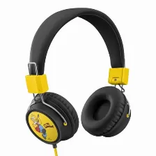 Audífonos Steren Aud-228/s Diadema Para Música, Conectividad Alámbrico, Conector De 3.5 Mm Si, Color Negro, Amarillo