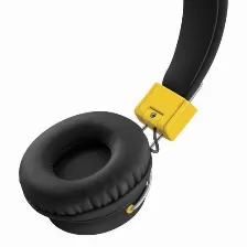 Audífonos Steren Aud-228/s Diadema Para Música, Conectividad Alámbrico, Conector De 3.5 Mm Si, Color Negro, Amarillo