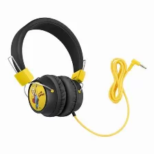 Audífonos Steren Aud-228/s Diadema Para Música, Conectividad Alámbrico, Conector De 3.5 Mm Si, Color Negro, Amarillo