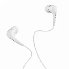 Audífonos Steren Aud-297 Intra Auditivo Para Música, Micrófono No Disponible, Conectividad Alámbrico, Conector De 3.5 Mm Si, Color Blanco