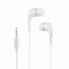 Audífonos Steren Aud-297 Intra Auditivo Para Música, Micrófono No Disponible, Conectividad Alámbrico, Conector De 3.5 Mm Si, Color Blanco