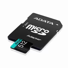 Memoria Micro Sd Adata, 512gb, Premier Pro Xc Uhs-i, Clase 10, Con Adaptador Sd, 100 Mb/s, 80mb/s, Open Box