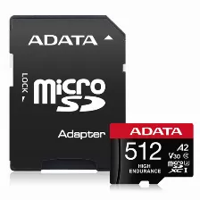 Memoria Adata High Endurance 512 Gb, Velocidad 100 Mb/s, Clase 10