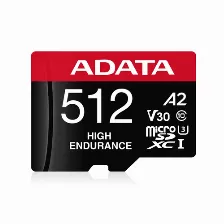 Memoria Adata High Endurance 512 Gb, Velocidad 100 Mb/s, Clase 10