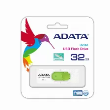 Memoria Usb Adata Uv320 32 Gb Usb Tipo A, 3.2 Gen 1 (3.1 Gen 1), Color Verde, Blanco