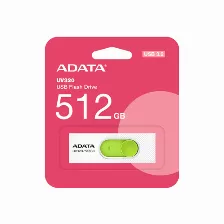 Memoria Usb Adata Uv320 512 Gb Usb Tipo A, 3.2 Gen 1 (3.1 Gen 1), Color Verde, Blanco