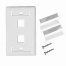 Placa De Pared Belden Ax102655 2 Color Blanco