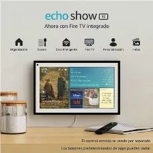Asistente Virtual Amazon Echo Show 15, Amazon Alexa, Rectángulo, Negro, 39.6 Cm (15.6