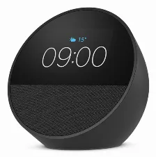 Asistente Virtual Amazon Echo Spot, Amazon Alexa, Esférico, Negro, 7.19 Cm (2.83