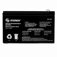 Bateria Steren Br-1207, 7000 Mah, Sealed Lead Acid (vrla), 12 V, Negro, 1 Pieza(s)