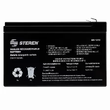 Bateria Steren Br-1212, 12000 Mah, Sealed Lead Acid (vrla), 12 V, Negro, 1 Pieza(s)