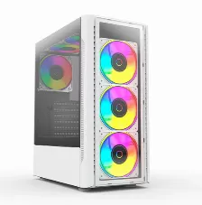 Gabinete Balam Rush Dragonfly Crystal Gm745 Mini Tower, Psu No, Vent. 3x 120 Mm, Blanco