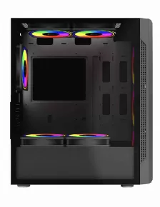 Gabinete Balam Rush Dragonfly Mesh Gm740 Midi Tower, Pc, Soporta Atx, Micro Atx, Mini-itx, 7 Ranuras De Expansión, Color Negro, Ventana Lateral Si, 1 X Usb 3.2, 2 X Usb 2.0