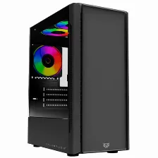 Gabinete Balam Rush Nyx Gi730 Midi Tower, Pc, Soporta Atx, Micro Atx, Mini-itx, Color Negro, Ventana Lateral Si, Fuente De Alimentación No, 1 X Usb 3.2, 2 X Usb 2.0