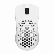 Mouse Balam Rush Br-936866 óptico, 7 Botones, 10000 Dpi, Interfaz Rf Inalámbrico + Bluetooth, Color Blanco