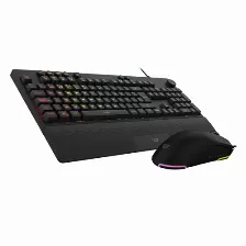 Kit Teclado Y Mouse Balam Rush Br-936903 Conexion Usb, Interruptor De Membrana, Retroiluminado, 113 Teclas, Color Negro