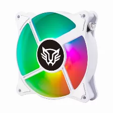 Ventilador Balam Rush Elox Blaze Ex90w Tamaño 12 Cm, 1200 Rpm Max, Led Azul, Verde, Rojo, 1 Pieza(s), Material Plástico, Color Blanco