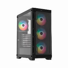 Gabinete Balam Rush Carbono Twin Mate 5000 Midi Tower, Pc, Soporta Atx, Micro Atx, Mini-itx, 7 Ranuras De Expansión, Color Negro, Ventana Lateral Si, Iluminación Si, Fuente De Alimentación No, Vent...