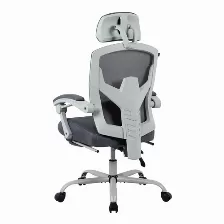 Silla Gamer Balam Rush Br-940559 Asiento Acolchado, Reposa-brazos Si, Material Tela, Espuma, Nylon, Peso Máximo 130 Kg, Color Gris