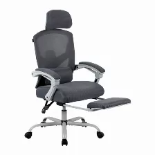 Silla Gamer Balam Rush Br-940559 Asiento Acolchado, Reposa-brazos Si, Material Tela, Espuma, Nylon, Peso Máximo 130 Kg, Color Gris