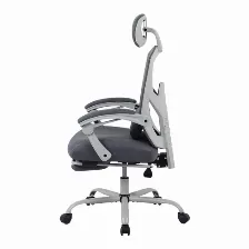 Silla Gamer Balam Rush Br-940559 Asiento Acolchado, Reposa-brazos Si, Material Tela, Espuma, Nylon, Peso Máximo 130 Kg, Color Gris