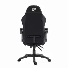 Silla Gamer Balam Rush Br-940641 Asiento Acolchado Tapizado, Reposa-brazos Si, Material Tela, Pvc, Peso Máximo 120 Kg, Color Negro