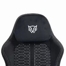 Silla Gamer Balam Rush Br-940641 Asiento Acolchado Tapizado, Reposa-brazos Si, Material Tela, Pvc, Peso Máximo 120 Kg, Color Negro