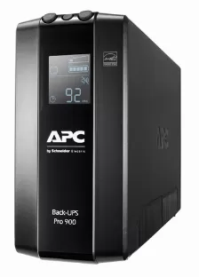 No Break Apc Br900mi 0.9 Kva / 540 W, Entrada 294 V, 50/60 Hz, 6 Salidas Ac, Certi. Green Premium, Tower, Indicadores Led Si, Tiempo Recarga Bat. 12 H, Color Negro