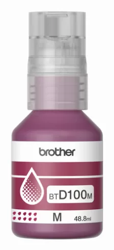 Botella De Tinta Brother Btd100m Magenta, 48.8 Ml, Inkbenefit Tank, Original