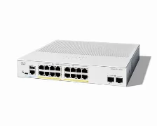 Switch Cisco Catalyst Catalyst 1200 Gestionado, L2, Cantidad De Puertos 16, (poe +) 16, Gigabit Ethernet (10/100/1000), 36 Gbit/s, Gris