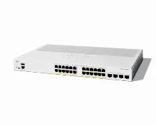 Switch Cisco Catalyst Catalyst 1200 Gestionado, L2, Cantidad De Puertos 28, Gigabit Ethernet (10/100/1000), 56 Gbit/s, 802.1x Radius, 1u, Blanco