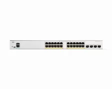 Switch Cisco Catalyst Catalyst 1200 Gestionado, L2, Cantidad De Puertos 28, Gigabit Ethernet (10/100/1000), 56 Gbit/s, 802.1x Radius, 1u, Blanco