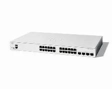 Switch Cisco C1200-24t-4g Gestionado, L2/l3, Cantidad De Puertos 24, Gigabit Ethernet (10/100/1000), Https, Ssh, Ssl/tls, Blanco